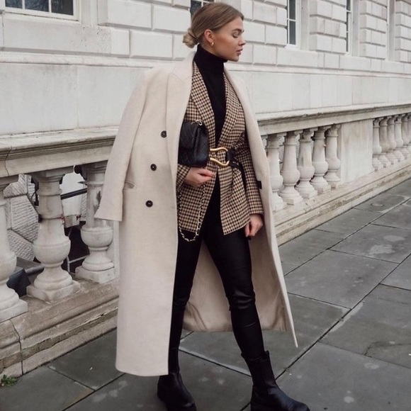 NWT Zara Wool Blend Coat - Picture 14 of 16